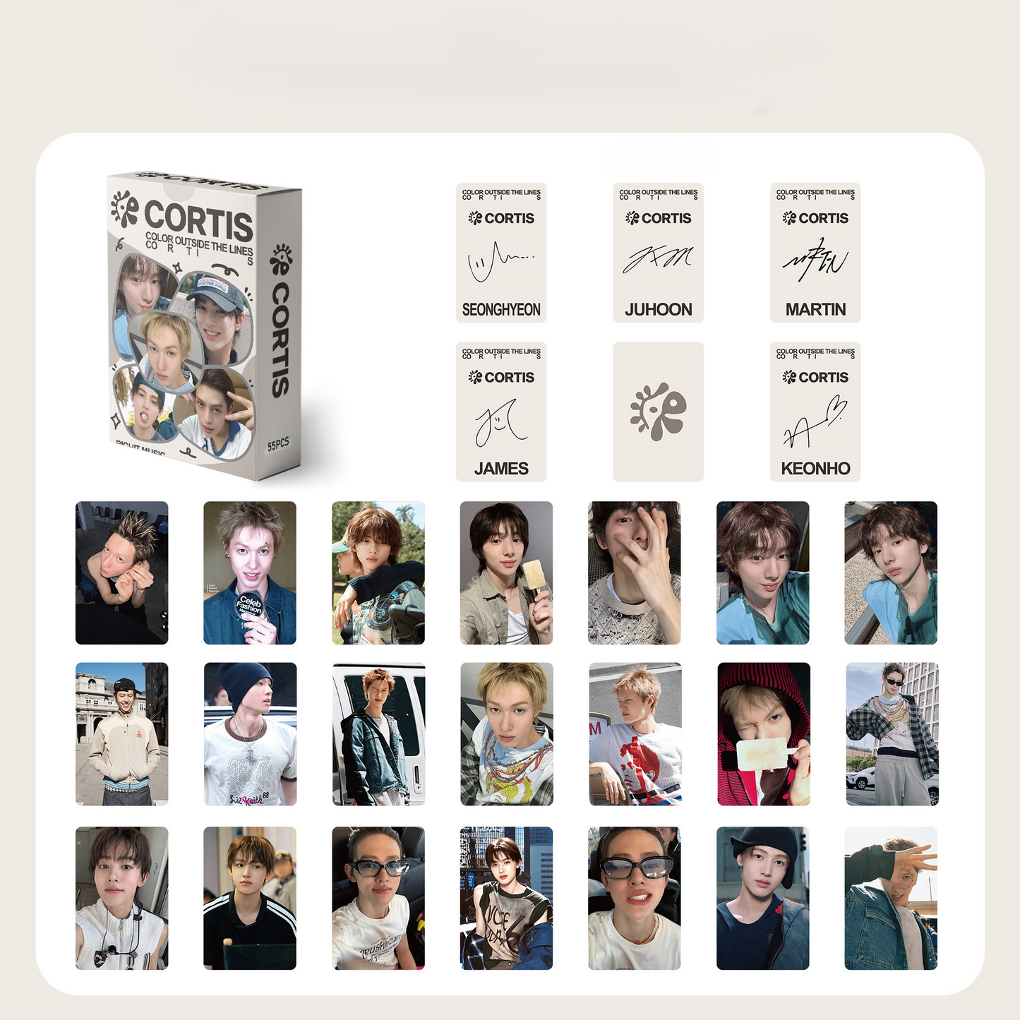 COMING SOON ✈️: CORTIS Laser New Photos lomocards (55pcs)