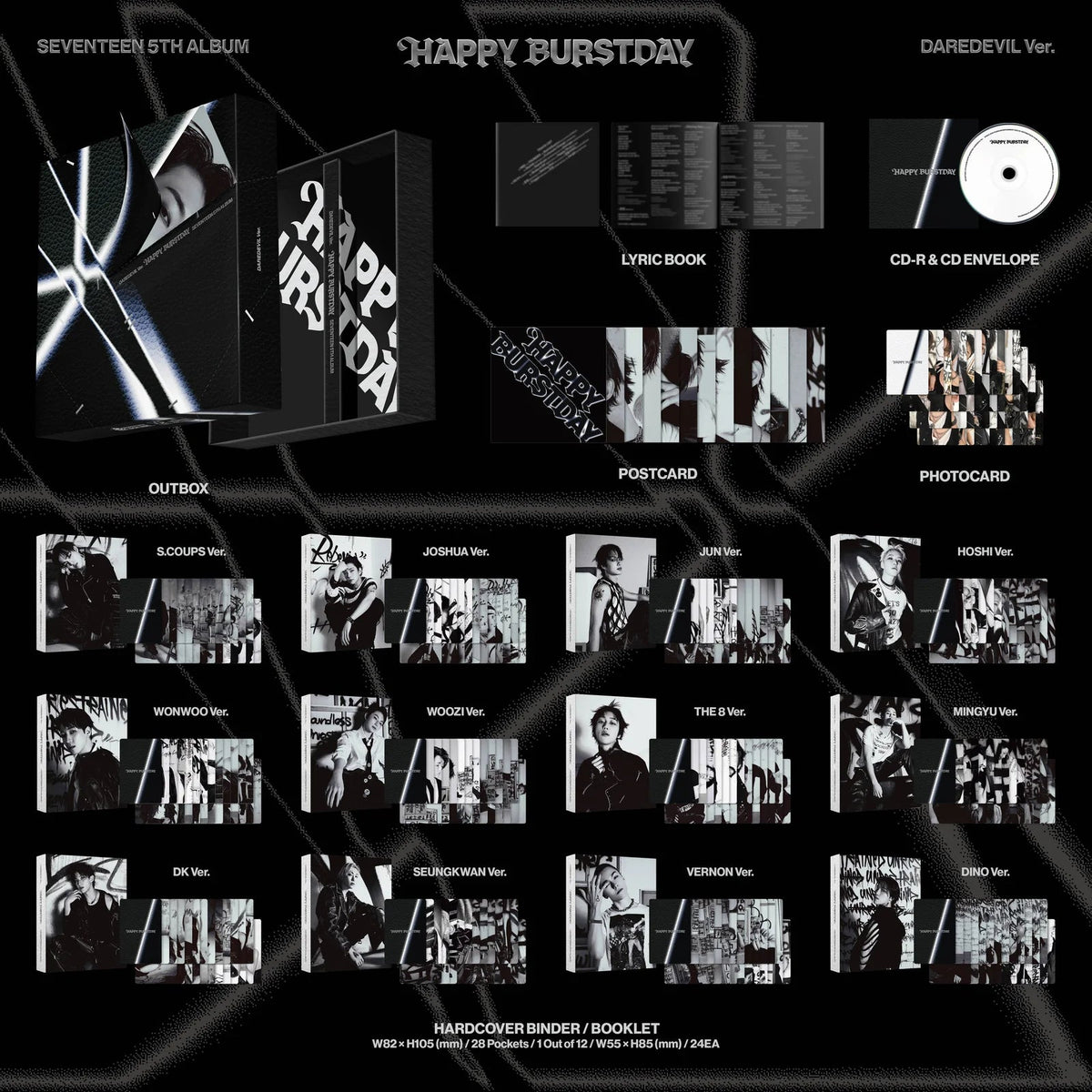 SEVENTEEN HAPPY BURSTDAY DAREDEVIL Ver. contents
