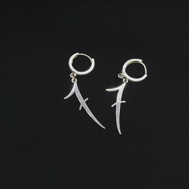 BTS Jungkook '7' tattoo Earrings (Stainless Steel)