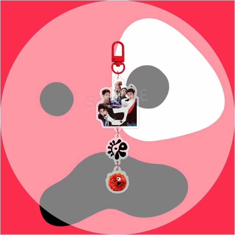 CORTIS collective photo charm acrylic keyring
