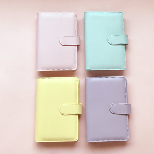 ON THE WAY: A6 Macaron Color Binder | Soft Faux Leather