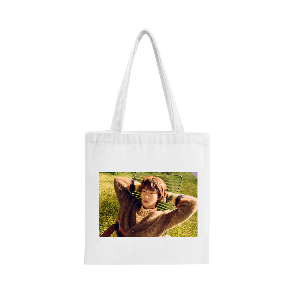 [PRE-ORDER] BTS Jin 'HAPPY' Tote Bags