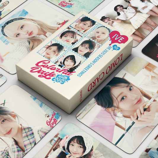 [PRE-ORDER] IVE Colorful Days 2025 Season's Greetings lomocards (55pcs)