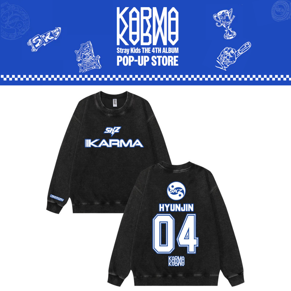[PRE-ORDER] Stray Kids 'Karma' Washed Sweatshirt