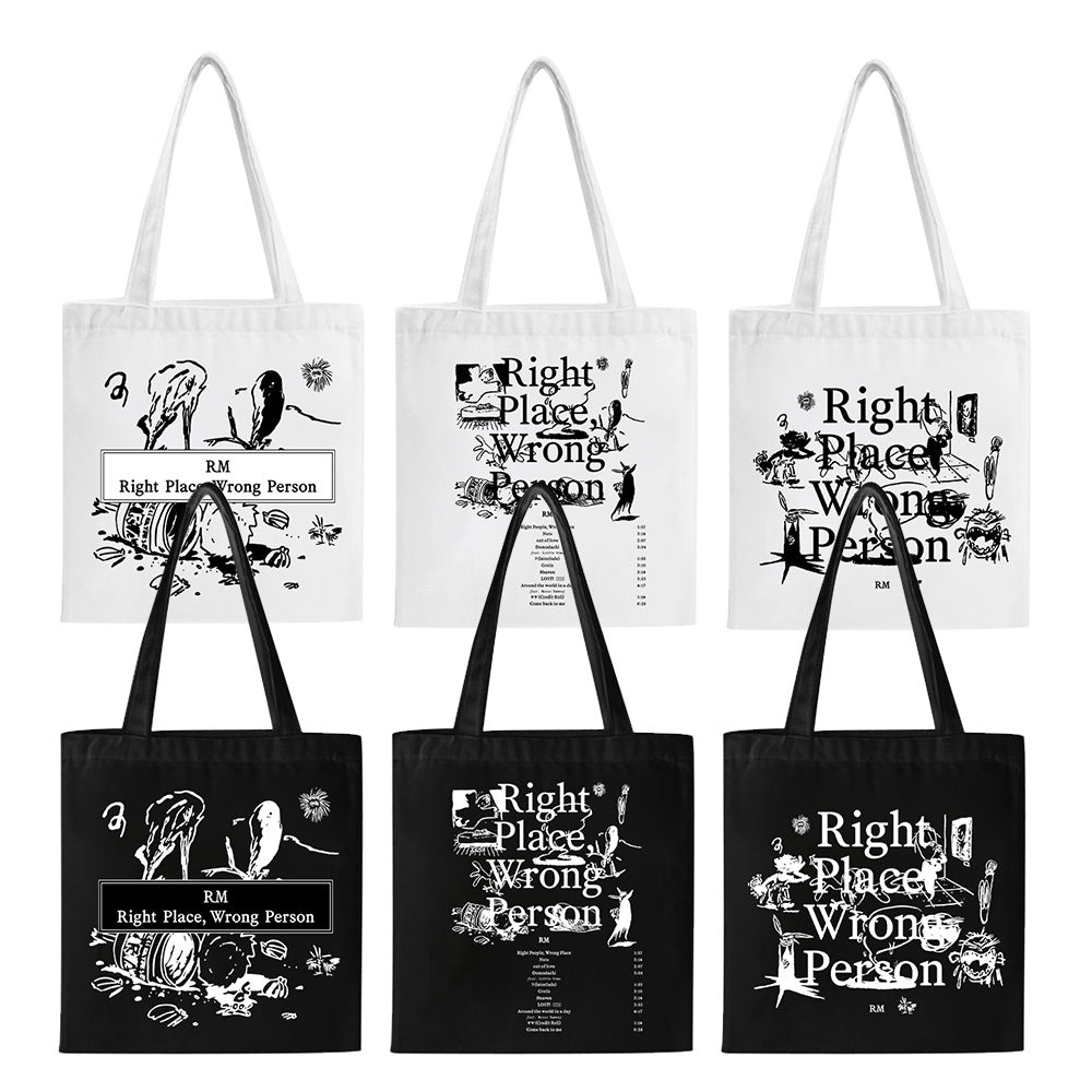 [PRE-ORDER] BTS RM 'Right Place, Wrong Person' Tote Bags