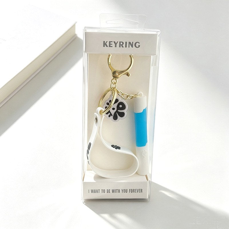 CORTIS 3D soft rubber lightstick keyring