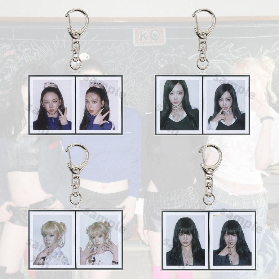 aespa acrylic keyring member designs