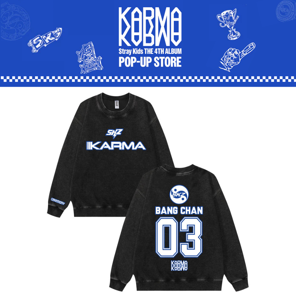 [PRE-ORDER] Stray Kids 'Karma' Washed Sweatshirt