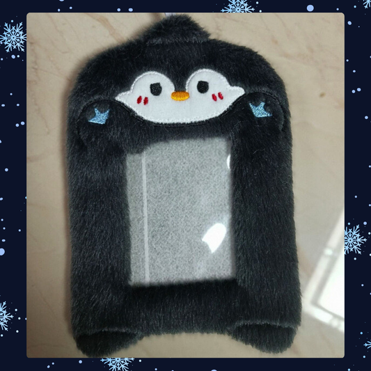 [PRE-ORDER] Winter Penguin Plushy Photocard Holder