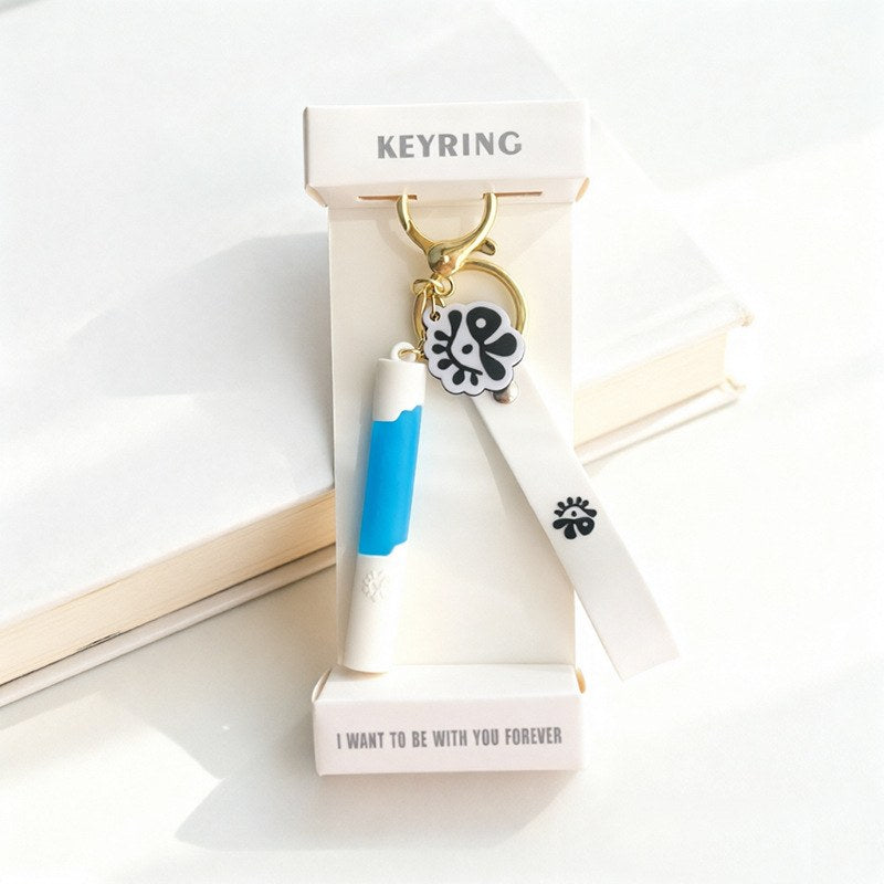 CORTIS lightstick keyring detail