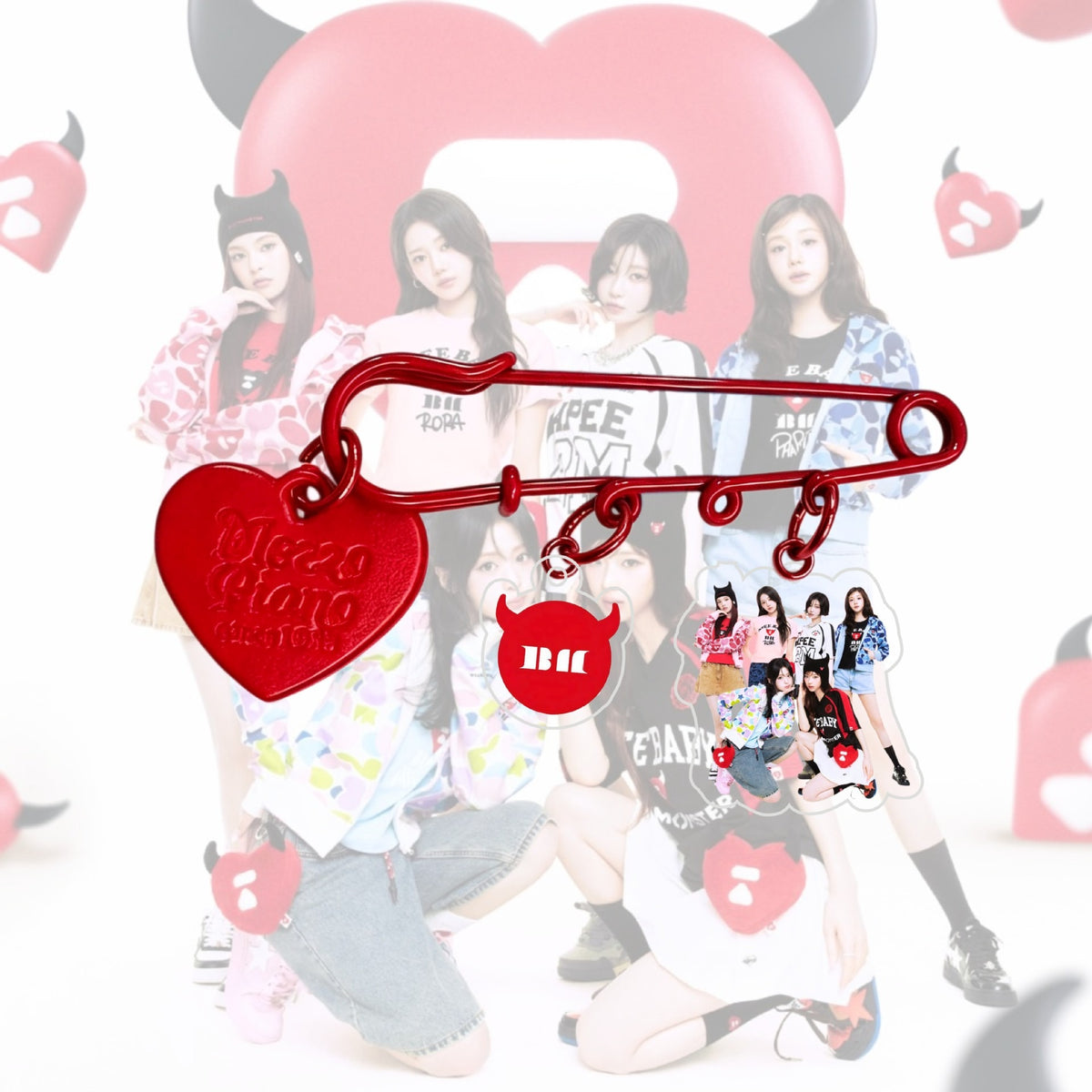 BABYMONSTER acrylic brooch pin
