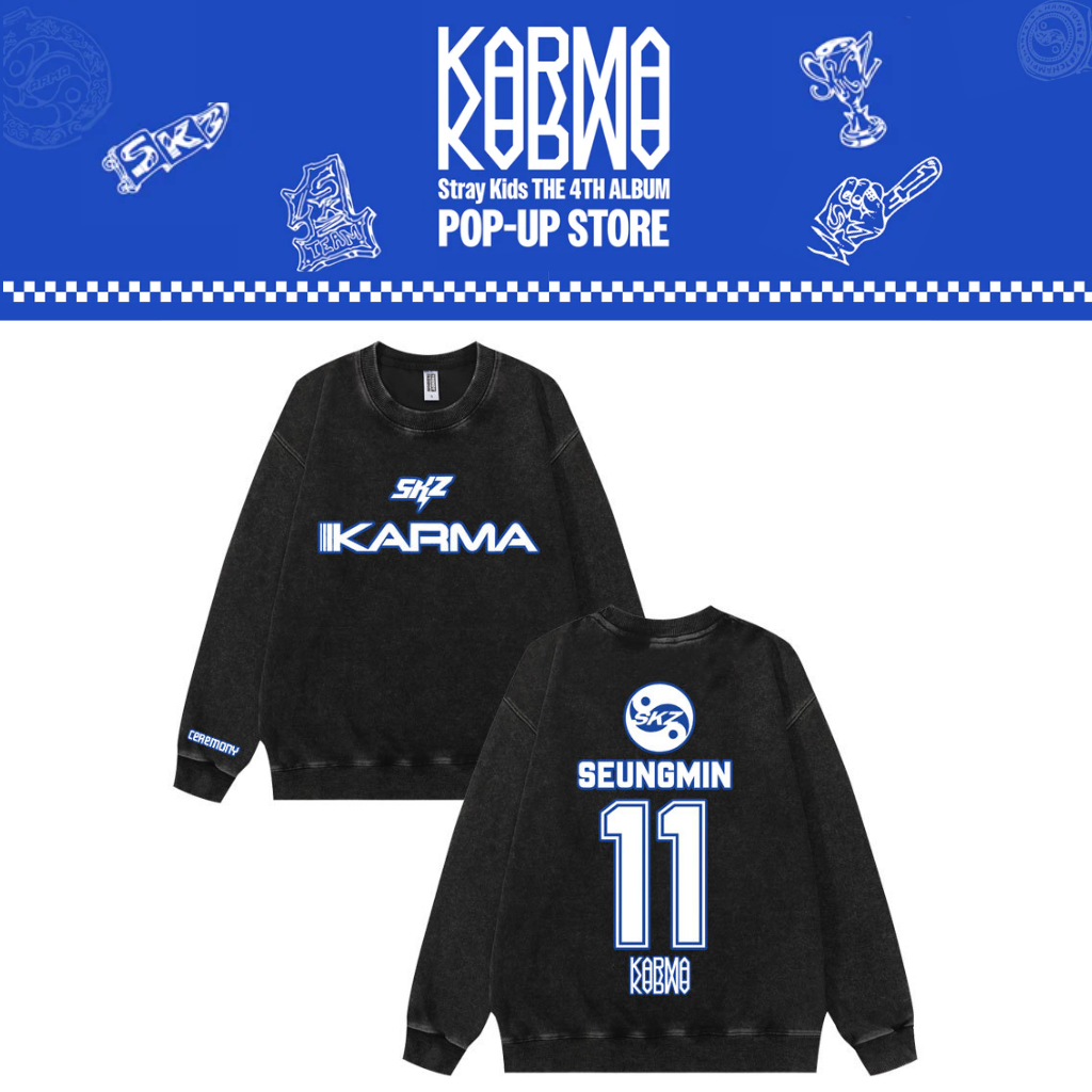 [PRE-ORDER] Stray Kids 'Karma' Washed Sweatshirt