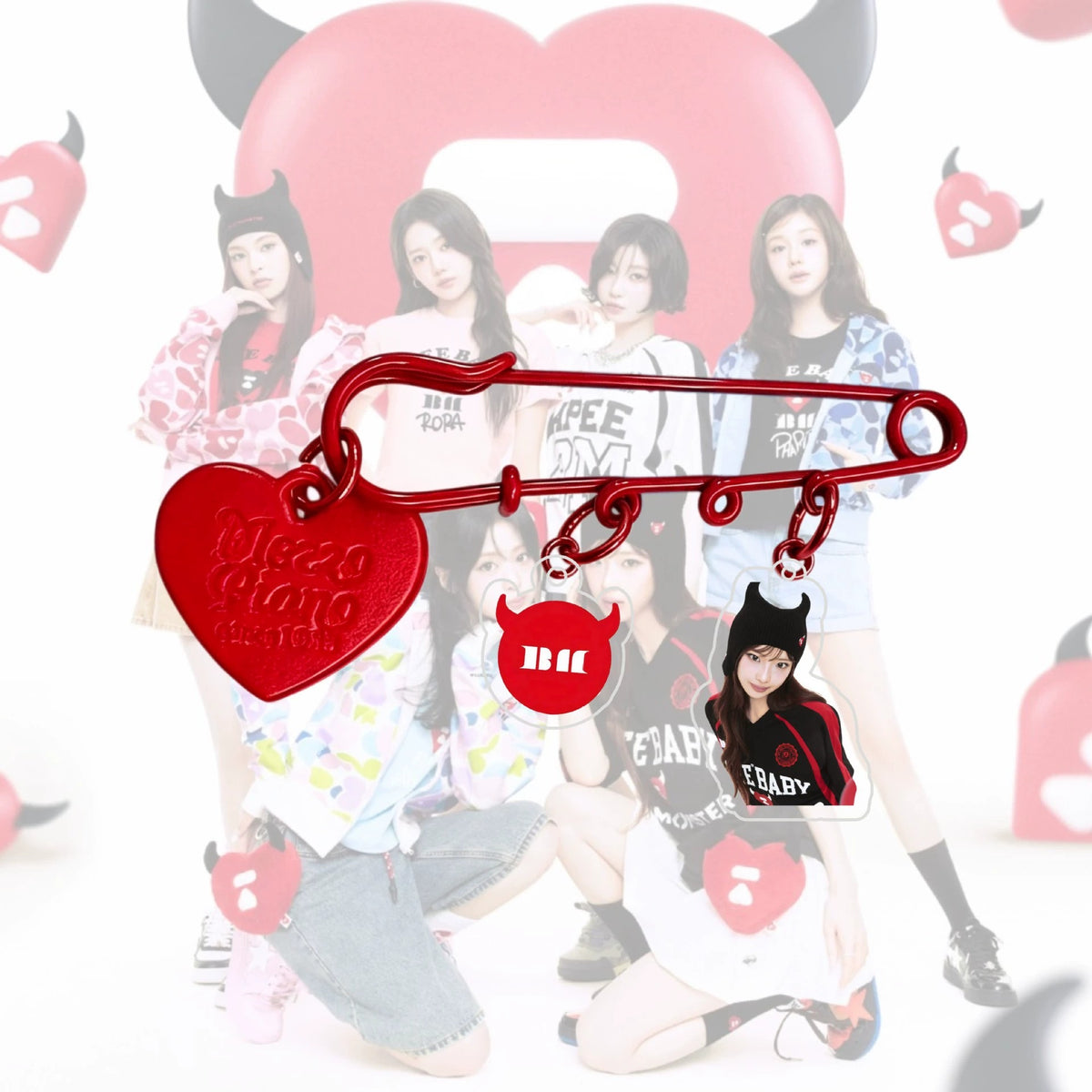 BABYMONSTER member acrylic brooch pin