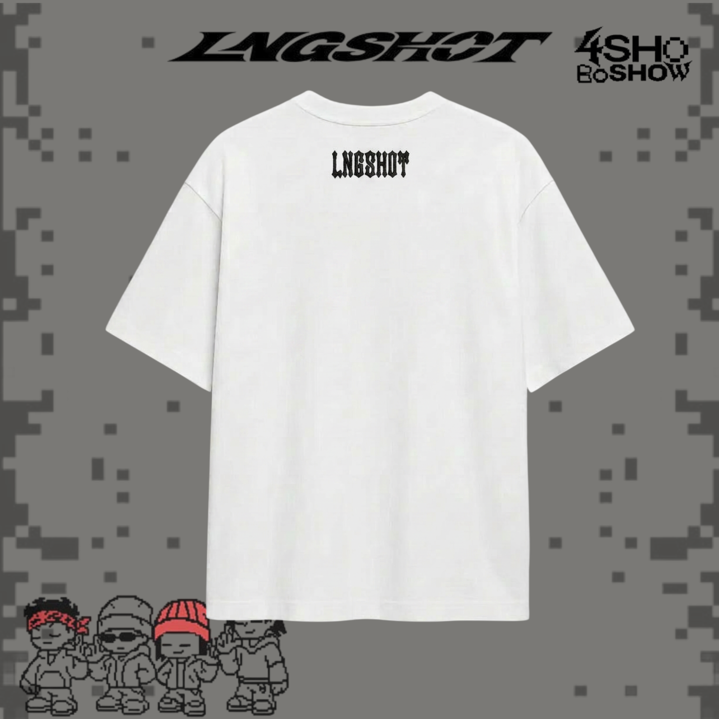 [PRE-ORDER] Lngshot Embroidered T-shirts White
