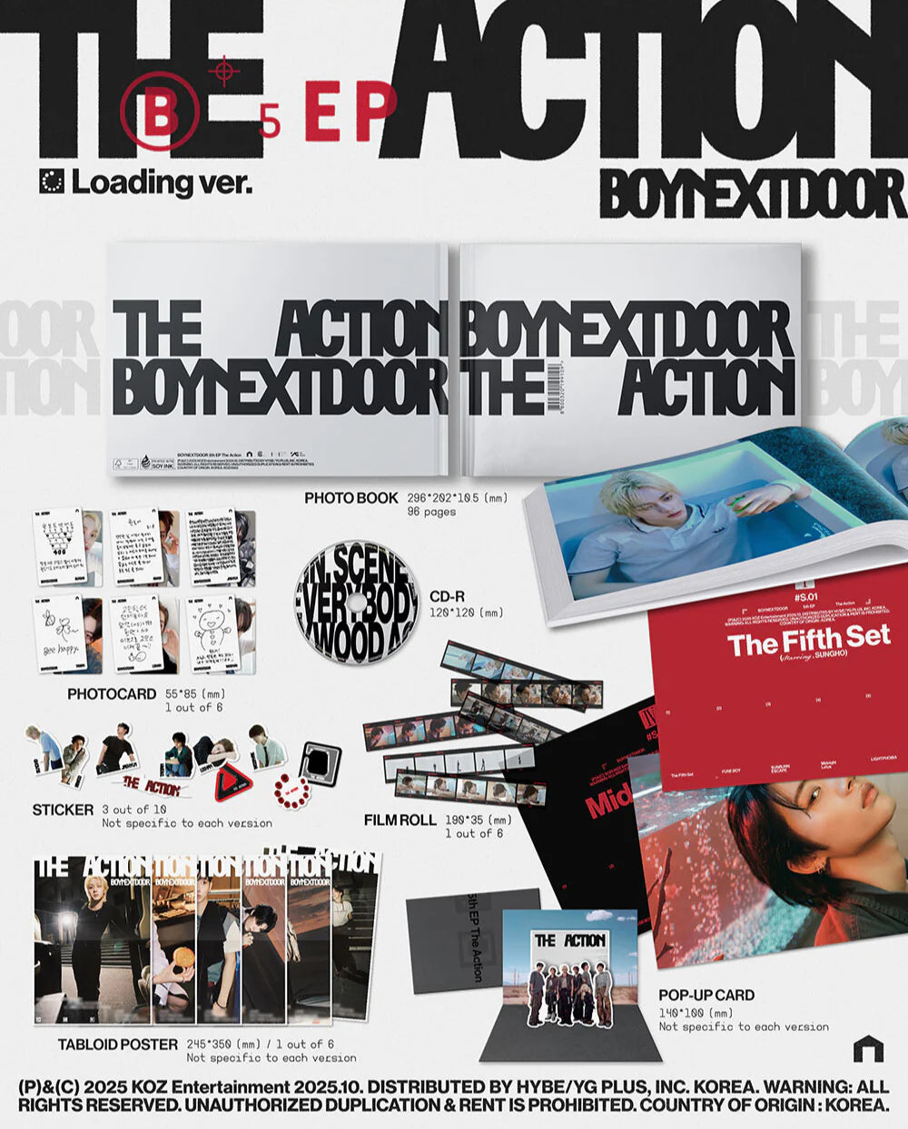 [On The Way] BOYNEXTDOOR [The Action] NO CD ❌