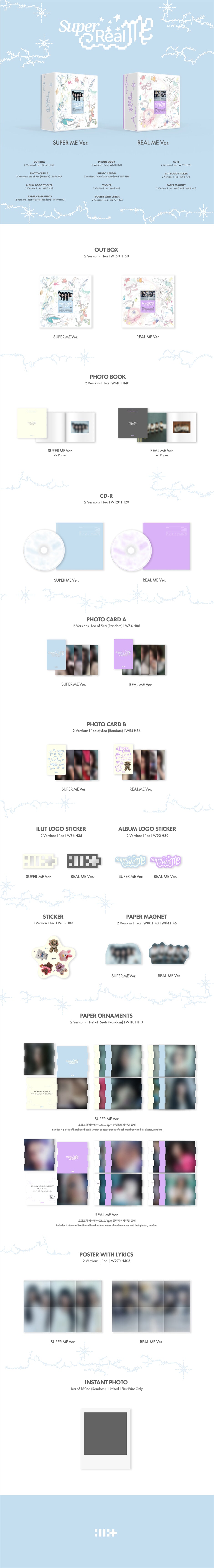 [PRE-ORDER] ILLIT - [SUPER REAL ME] 1st Mini Album RANDOM Version