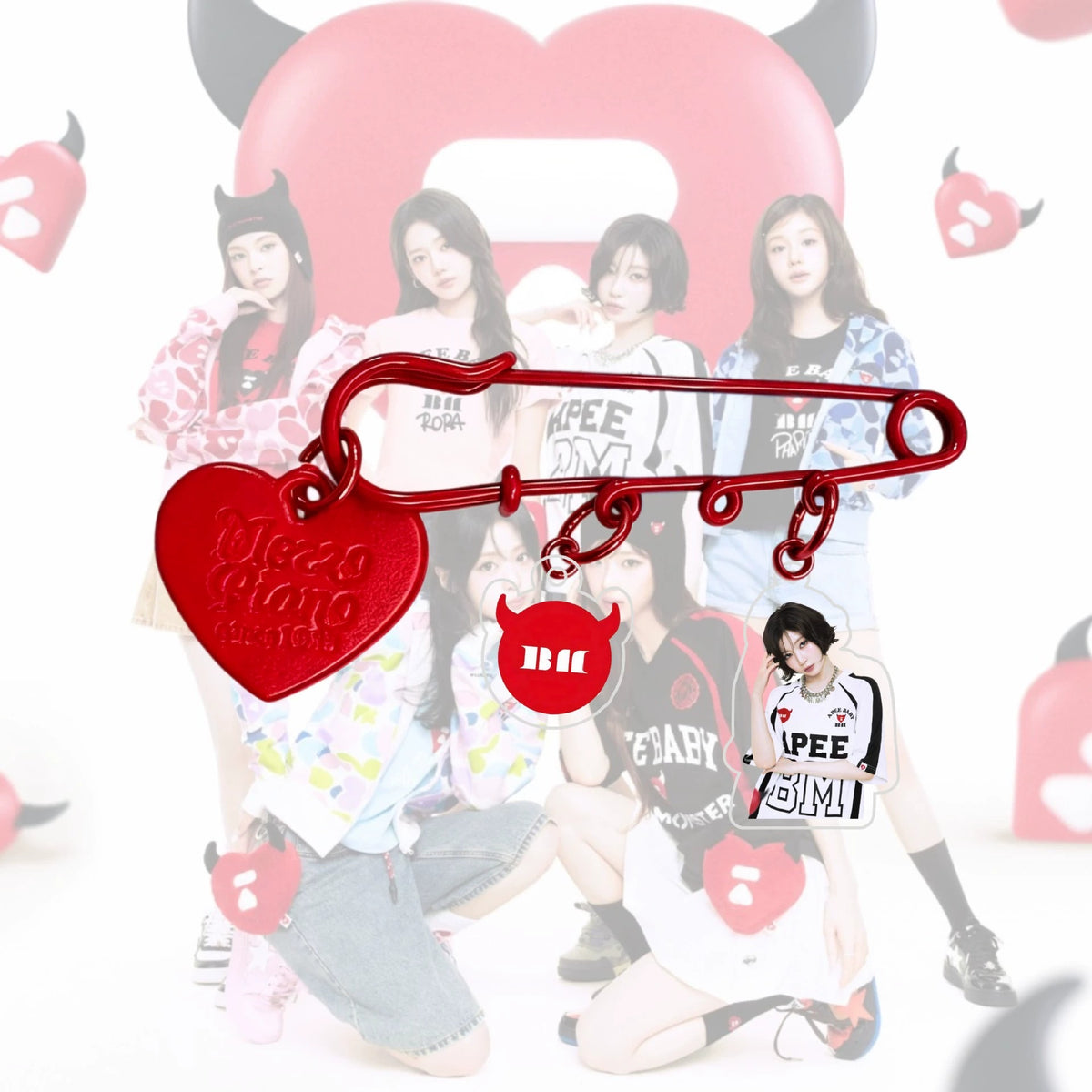 BABYMONSTER member acrylic brooch pin