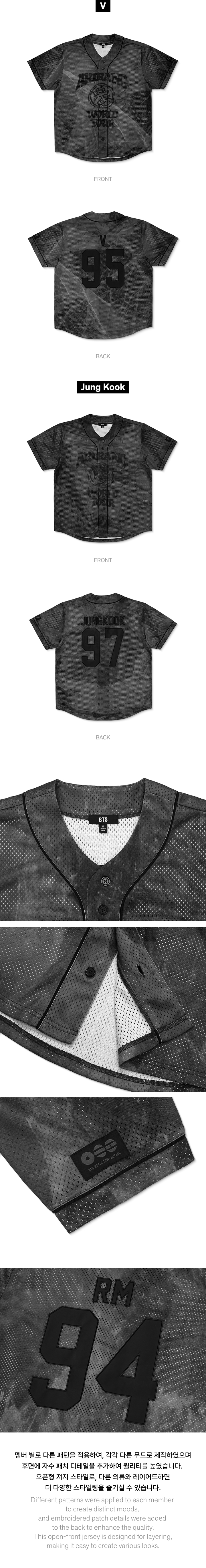BTS V S/S Jersey product details