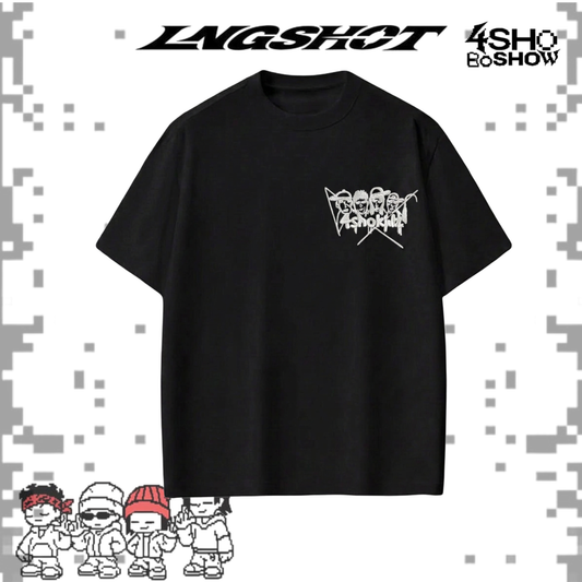[PRE-ORDER] Lngshot Embroidered T-shirts Black