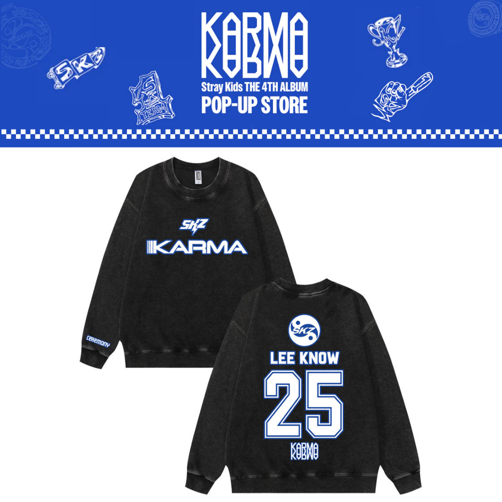 [PRE-ORDER] Stray Kids 'Karma' Washed Sweatshirt