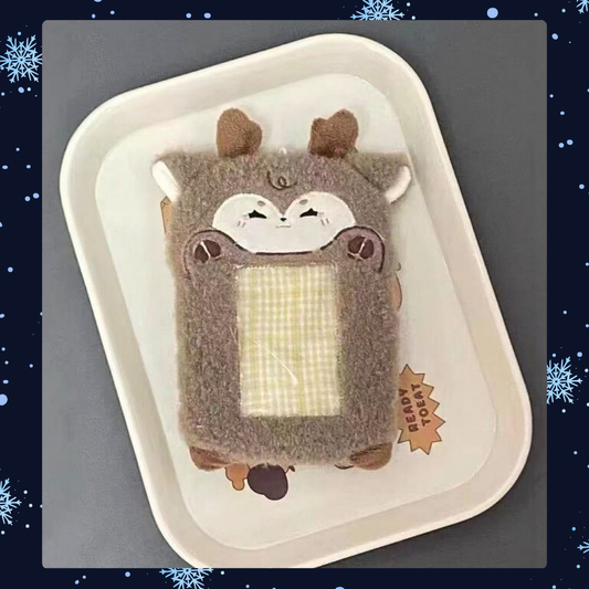 [PRE-ORDER] Winter Sika Deer Plushy Photocard Holder