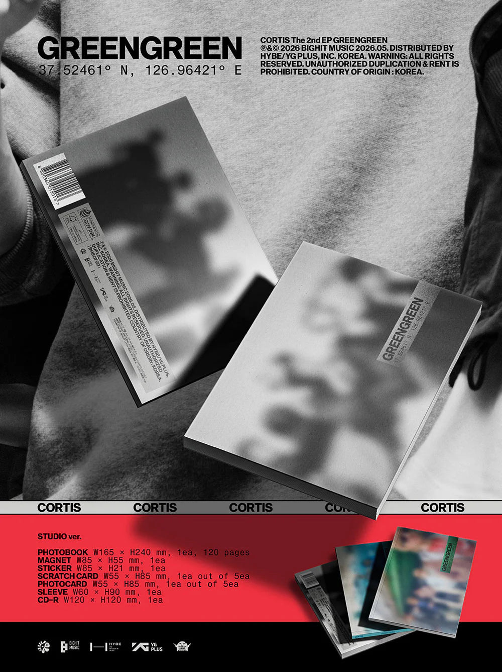 [On The Way] CORTIS 'GREENGREEN' Random Ver. NO CD ❌
