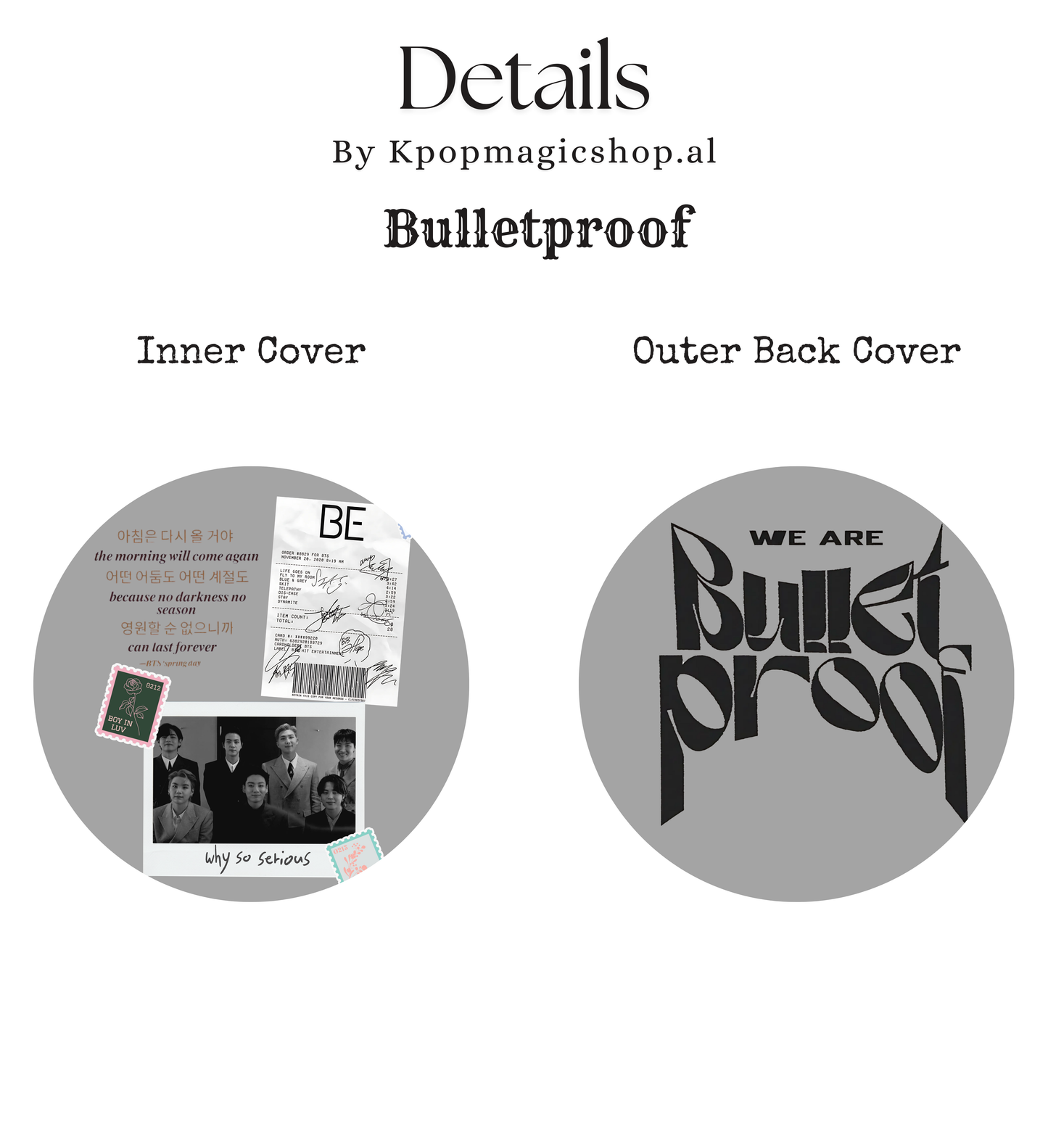 [PRE-ORDER] BTS Bulletproof A5 Binder (leather)