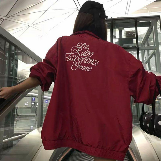 [PRE-ORDER] JEENIE "The Ruby Experience by Jennie" Red Windbreaker Jacket