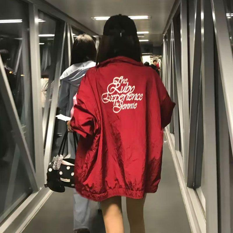 [PRE-ORDER] JEENIE "The Ruby Experience by Jennie" Red Windbreaker Jacket