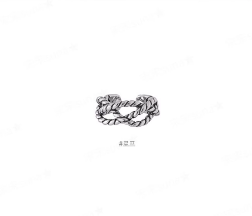 [PRE-ORDER] BTS Jimin Twisted Rope DNA Sterling Silver Ring