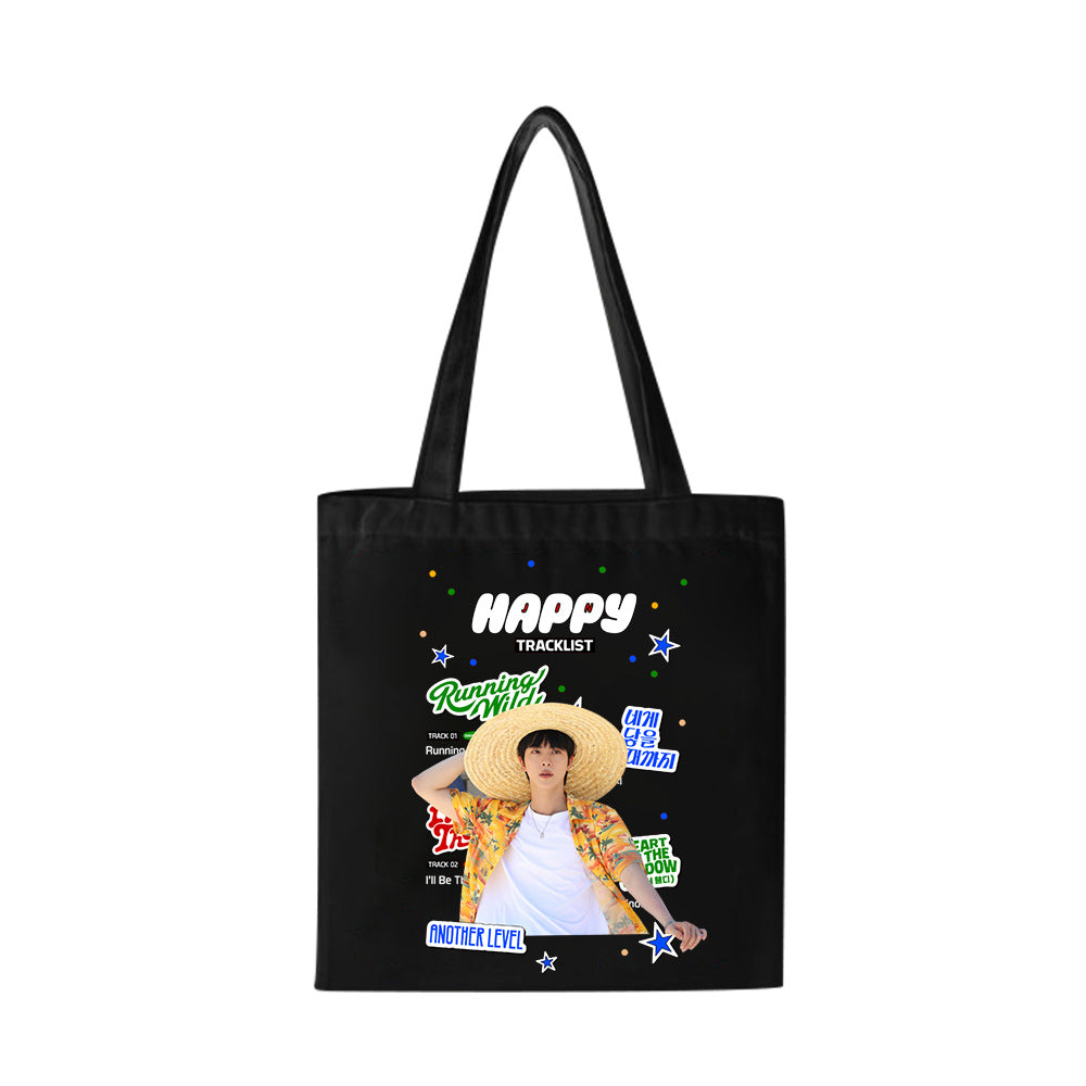 [PRE-ORDER] BTS Jin 'HAPPY' Tote Bags
