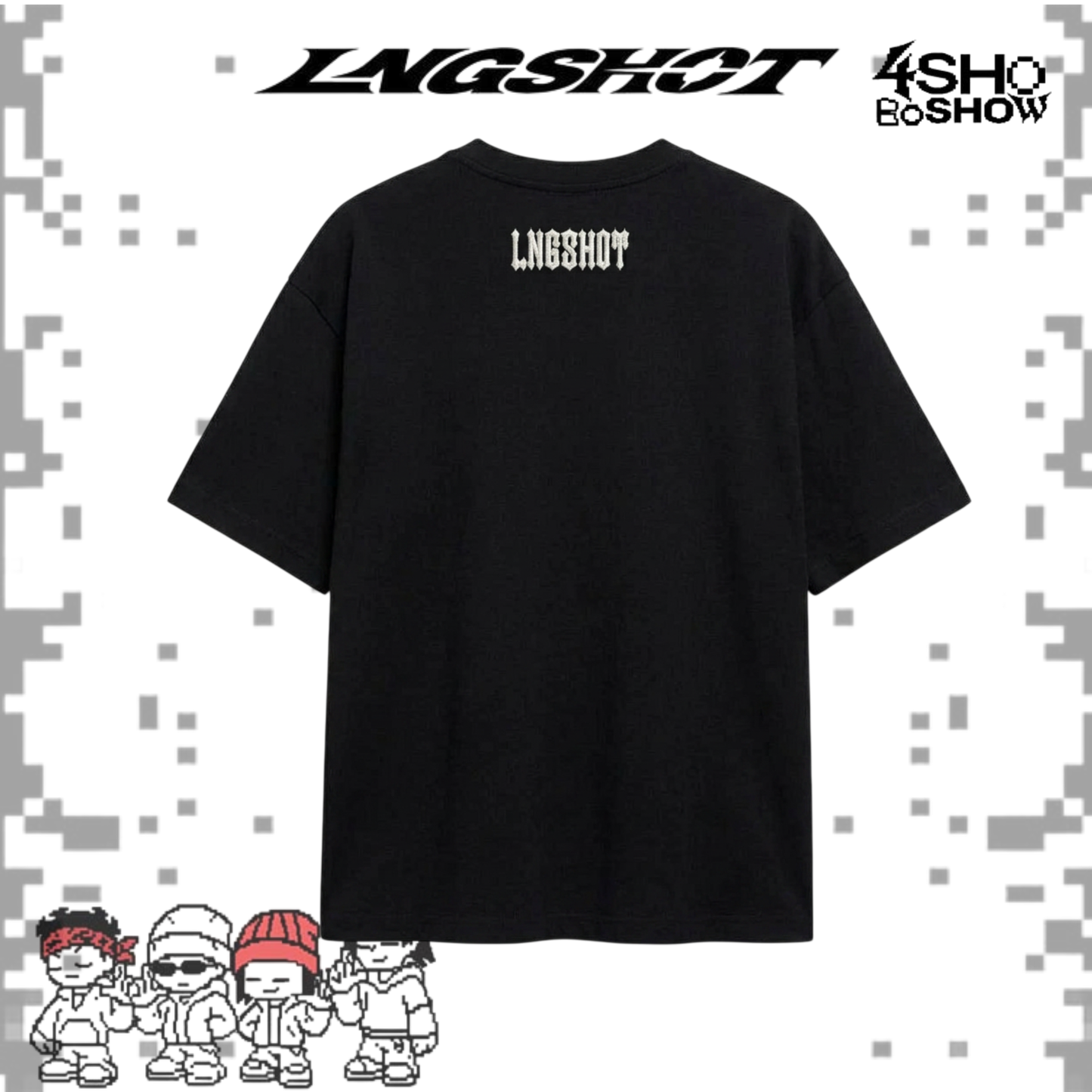 [PRE-ORDER] Lngshot Embroidered T-shirts Black