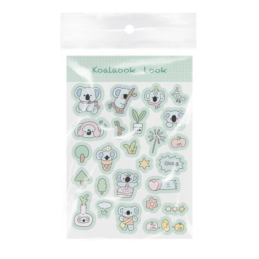Packaged koala sticker sheet