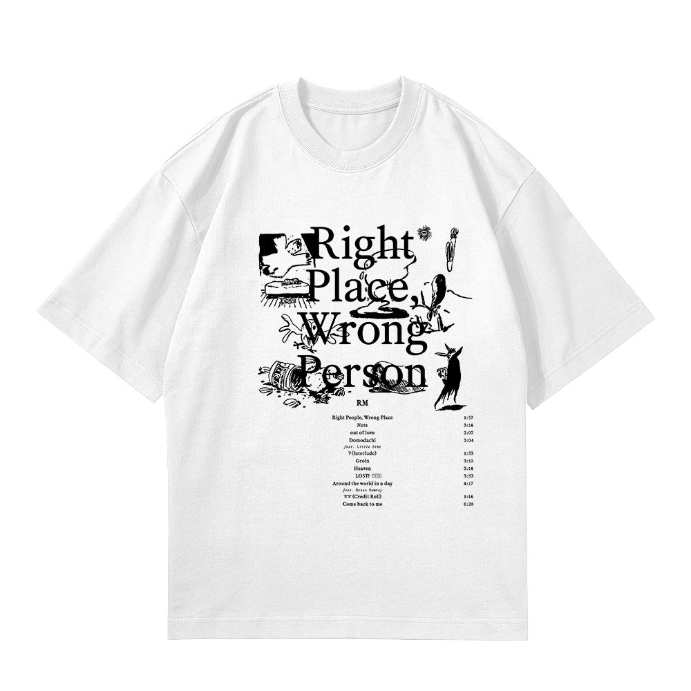 [PRE-ORDER] BTS RM 'Right Place Wrong Person' T-shirts