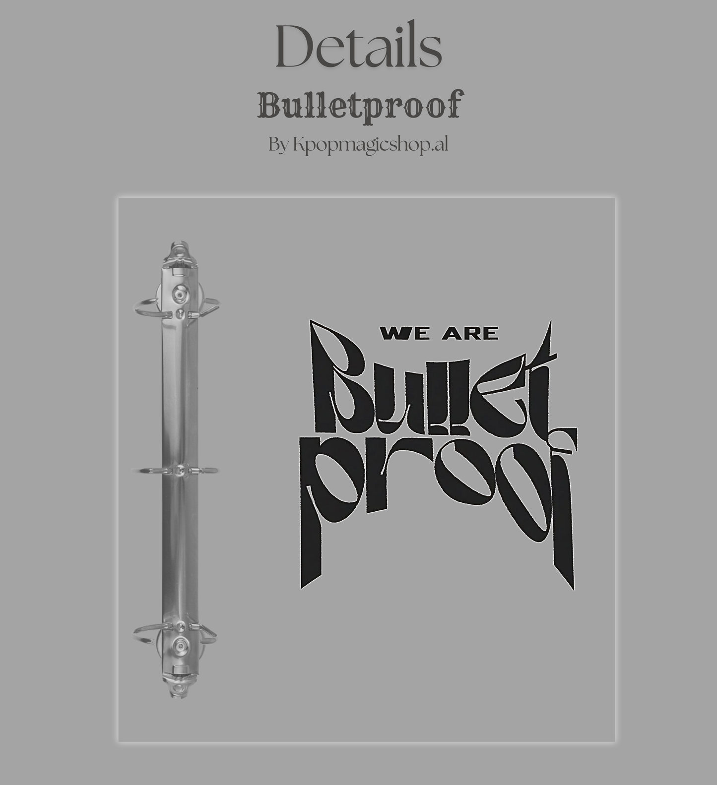 [PRE-ORDER] BTS Bulletproof A5 Binder (leather)