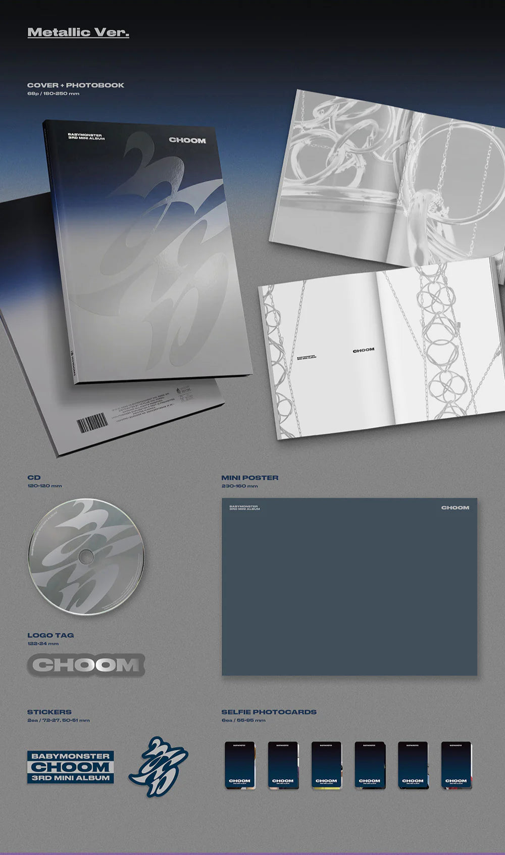 [PRE-ORDER] BABYMONSTER 3rd Mini Album '춤 (CHOOM)' Random Ver. NO CD ❌