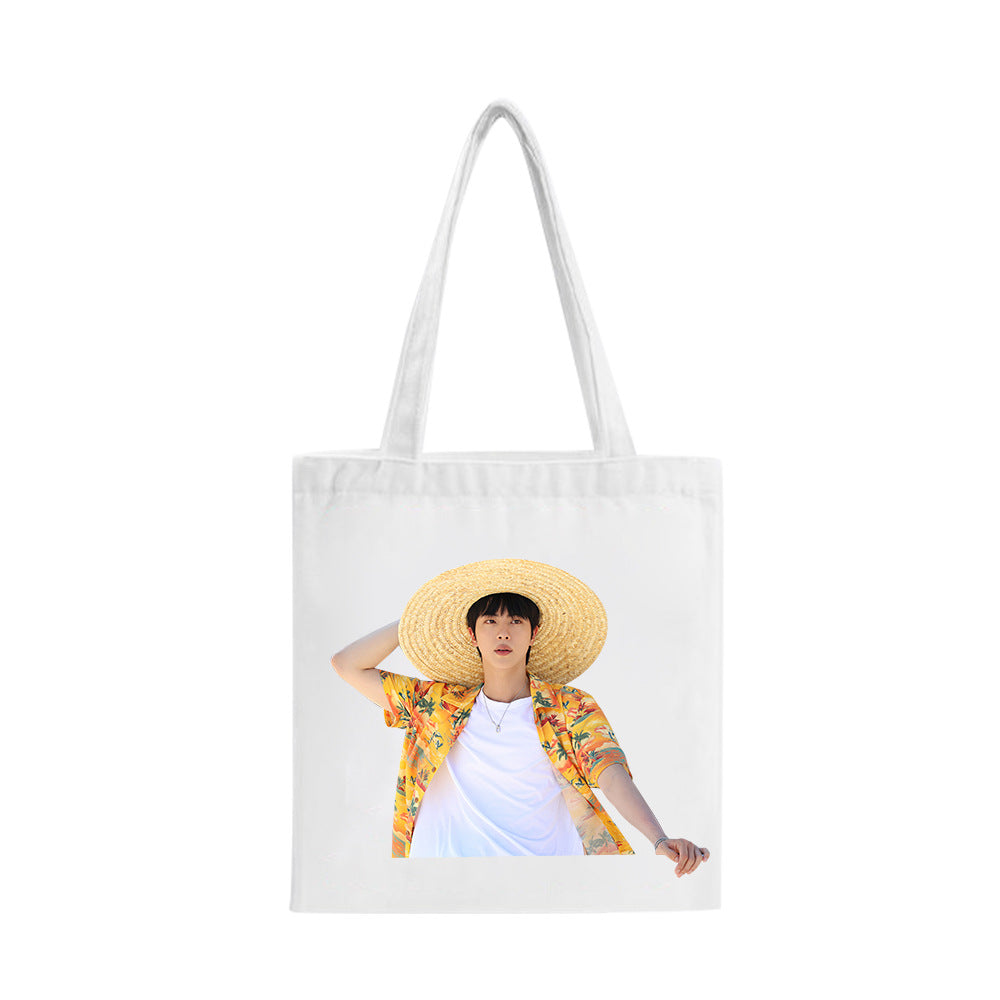 [PRE-ORDER] BTS Jin 'HAPPY' Tote Bags
