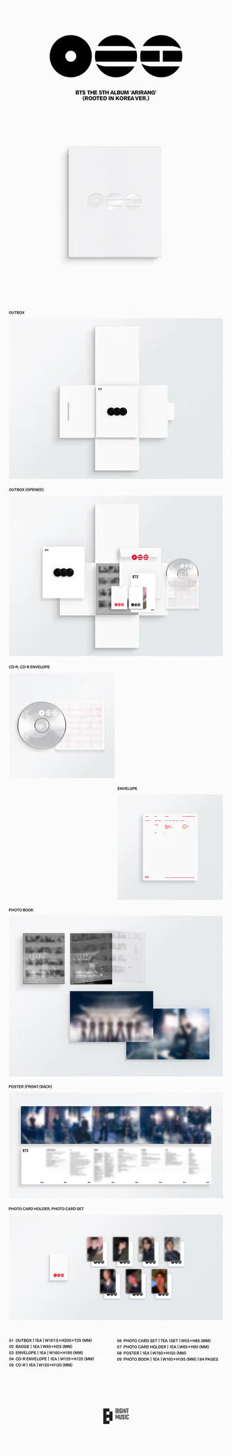 [Në Gjendje] BTS - [ARIRANG] ROOTED RANDOM Ver NO CD ❌