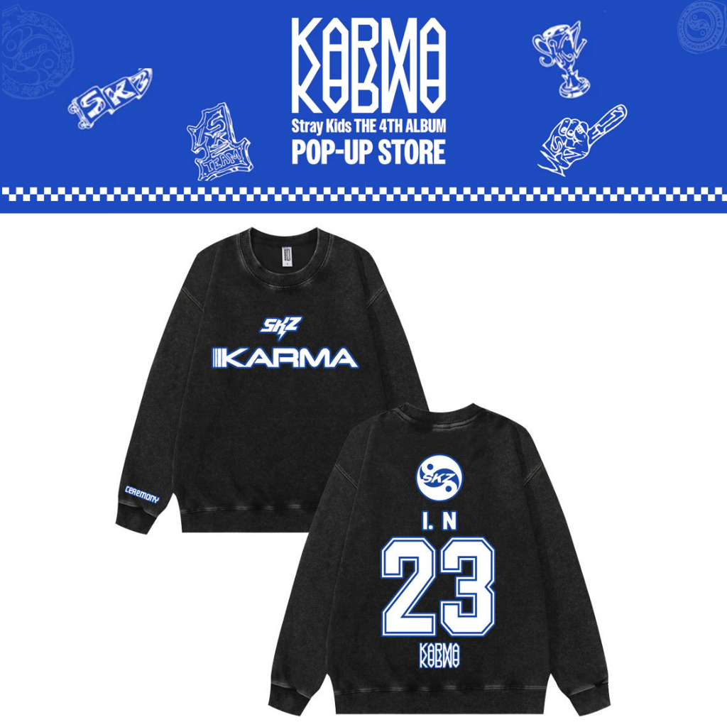 [PRE-ORDER] Stray Kids 'Karma' Washed Sweatshirt