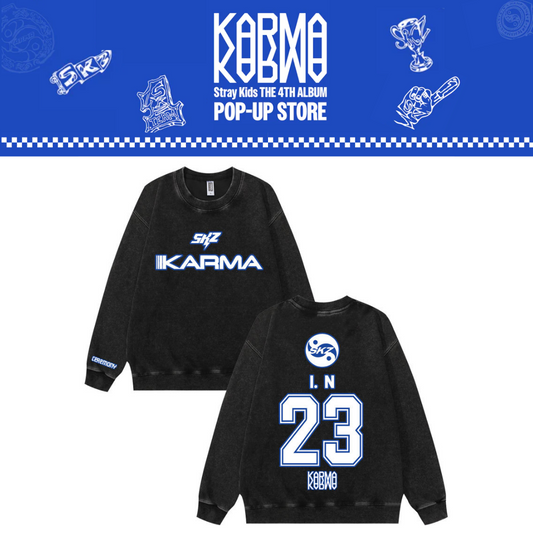 [PRE-ORDER] Stray Kids 'Karma' Washed Sweatshirt