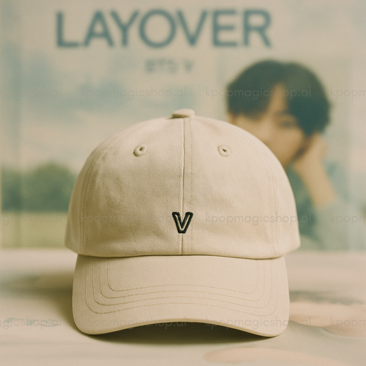[PRE-ORDER] BTS V LAYOVER Beige Cap