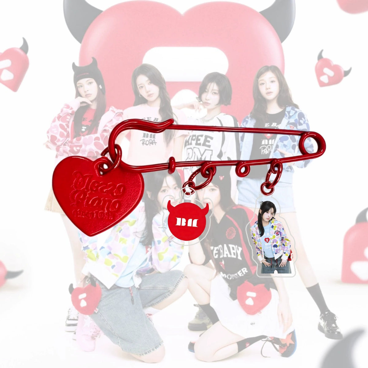 BABYMONSTER member acrylic brooch pin