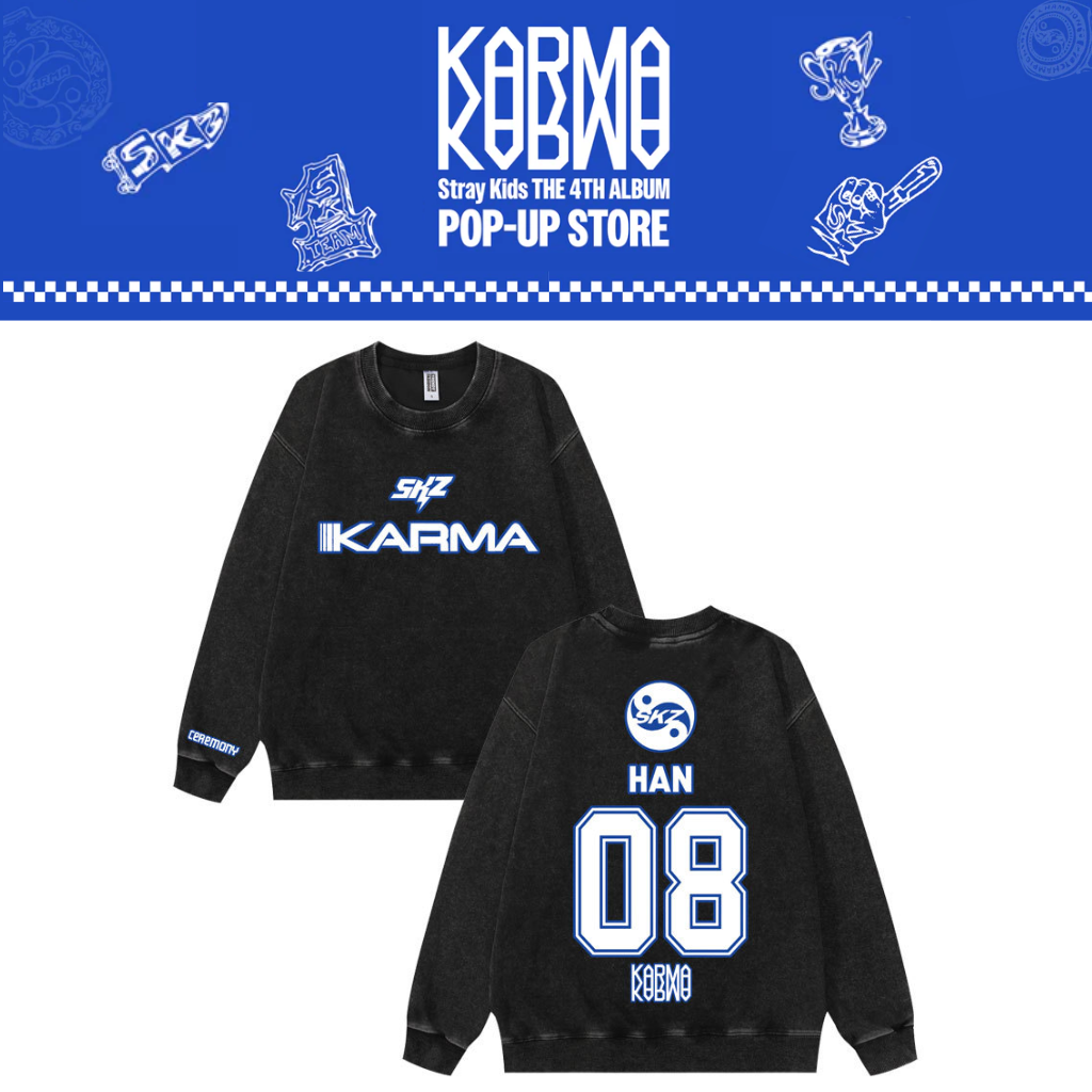 [PRE-ORDER] Stray Kids 'Karma' Washed Sweatshirt