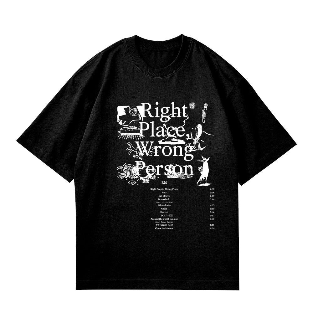 [PRE-ORDER] BTS RM 'Right Place Wrong Person' T-shirts
