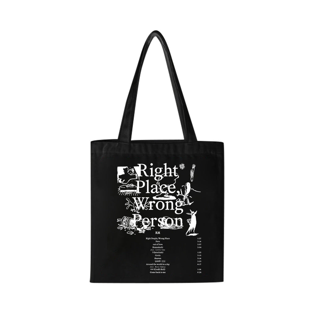 [PRE-ORDER] BTS RM 'Right Place, Wrong Person' Tote Bags