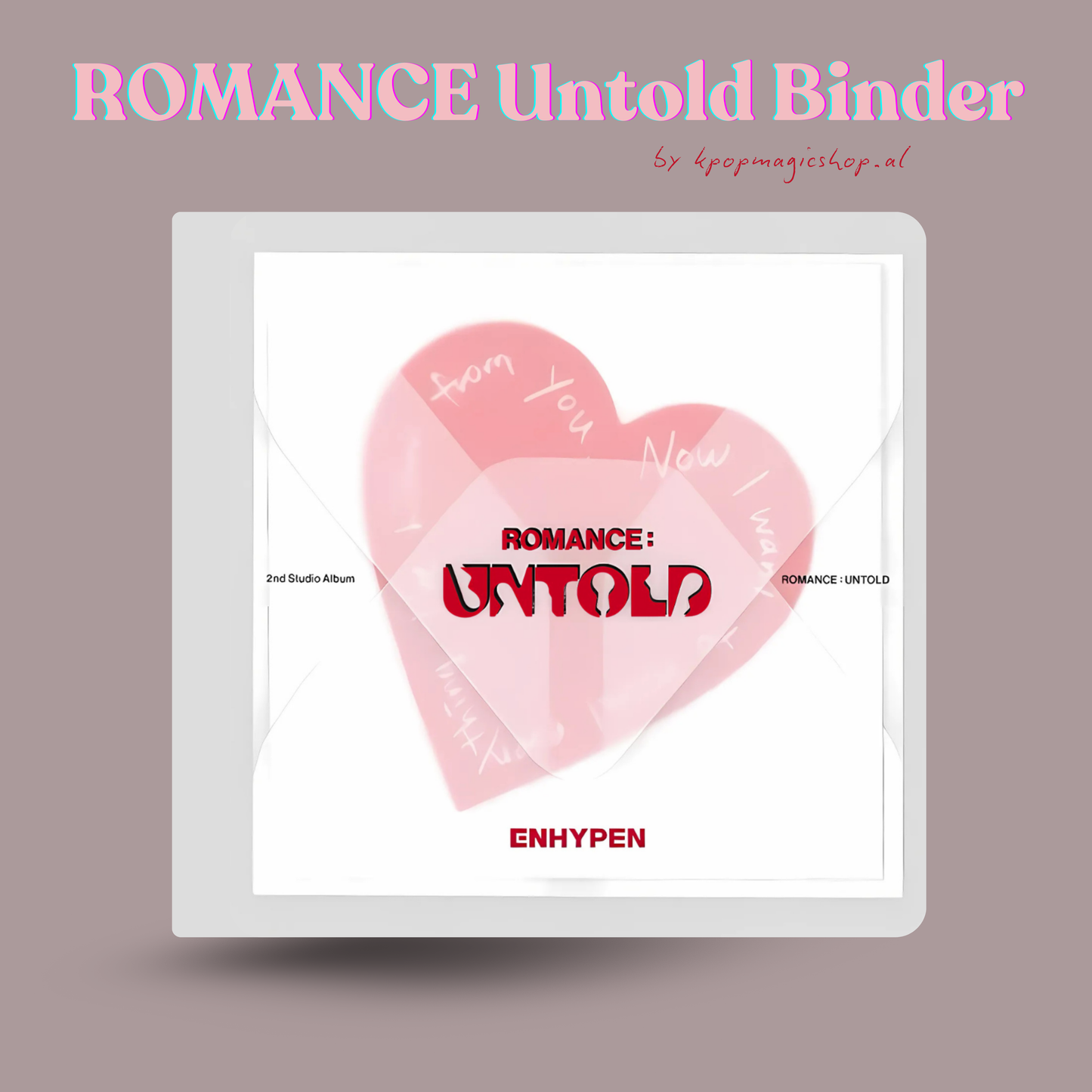 [PRE-ORDER] ENHYPEN Romance Untold Mini Photocard Binder Series (One-Page-Binder)