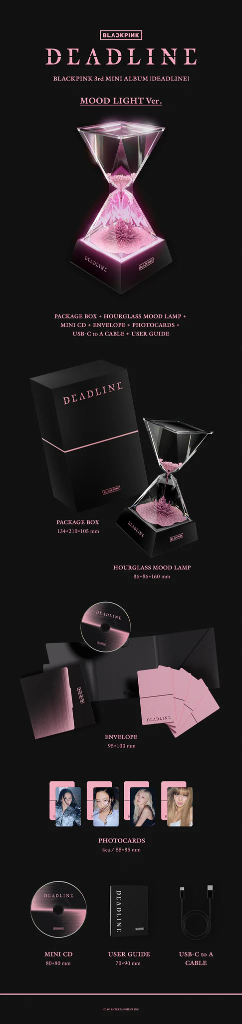 [PRE-ORDER] BLACKPINK 'DEADLINE' official MOOD LIGHT