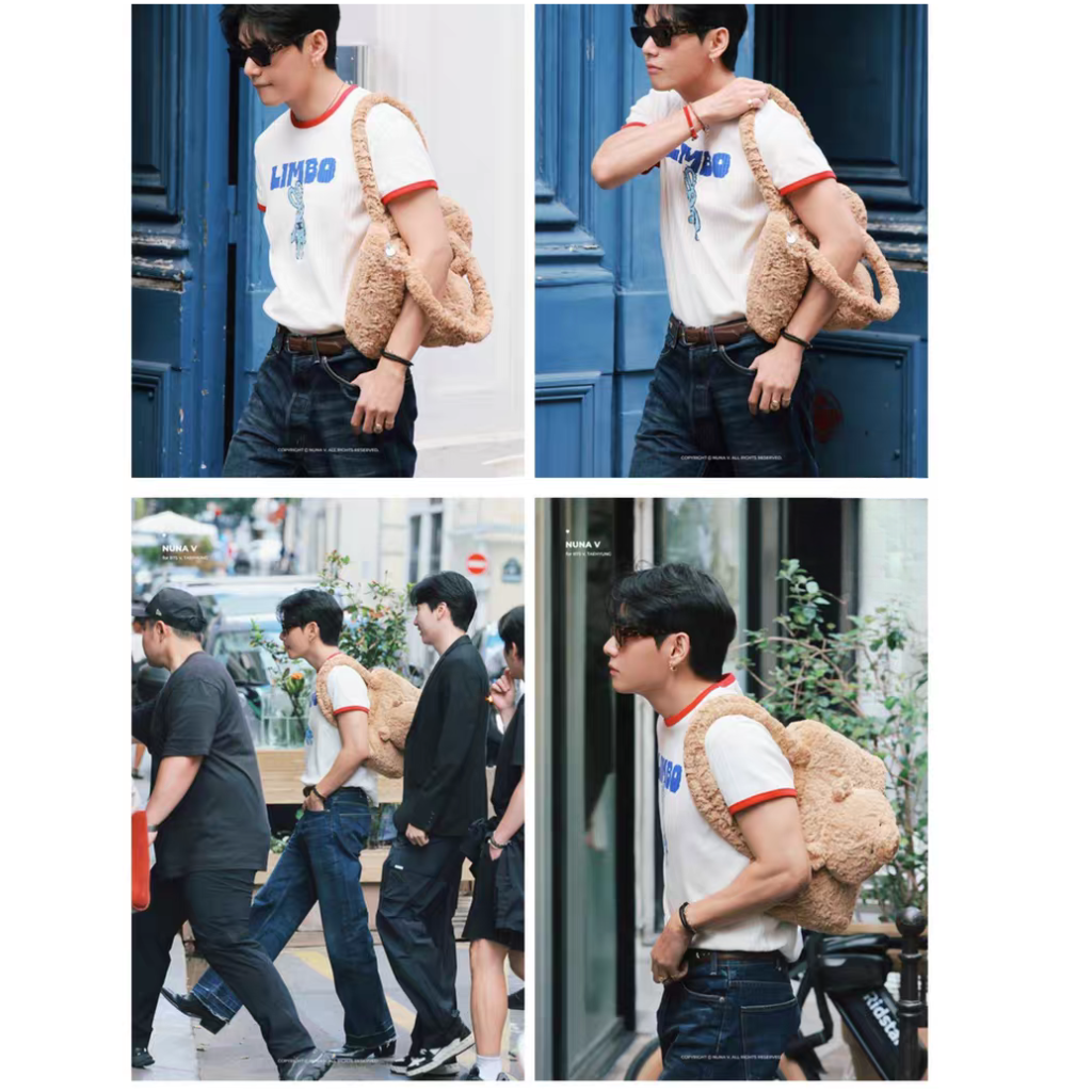 [PRE-ORDER] Taehyung's Same Style Plushy Bear Bag