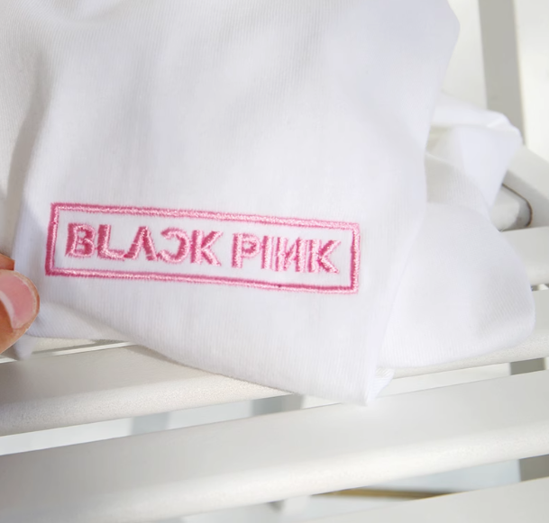 [PRE-ORDER] BLACKPINK Embroidered Logo T-Shirt – 100% Cotton