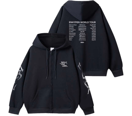 [PRE-ORDER] ENHYPEN 'Walk the Line' 2025 World Tour Zip-Up Hoodie